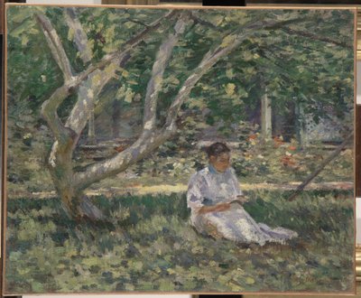 Nettie che legge, c.1894 da Theodore Robinson